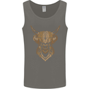 A Highland Cow Drawing Mens Vest Tank Top Charcoal