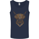 A Highland Cow Drawing Mens Vest Tank Top Navy Blue