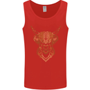 A Highland Cow Drawing Mens Vest Tank Top Red