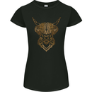 A Highland Cow Drawing Womens Petite Cut T-Shirt Black