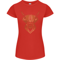 A Highland Cow Drawing Womens Petite Cut T-Shirt Red