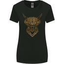 A Highland Cow Drawing Womens Wider Cut T-Shirt Black