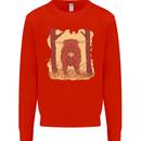 A Highland Cow Kids Sweatshirt Jumper Bright Red