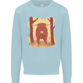 A Highland Cow Kids Sweatshirt Jumper Light Blue