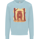 A Highland Cow Kids Sweatshirt Jumper Light Blue