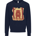 A Highland Cow Kids Sweatshirt Jumper Navy Blue