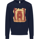A Highland Cow Kids Sweatshirt Jumper Navy Blue