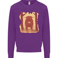 A Highland Cow Kids Sweatshirt Jumper Purple