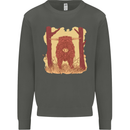 A Highland Cow Kids Sweatshirt Jumper Storm Grey