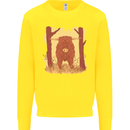 A Highland Cow Kids Sweatshirt Jumper Yellow