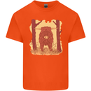 A Highland Cow Kids T-Shirt Childrens Orange