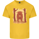 A Highland Cow Kids T-Shirt Childrens Yellow