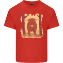 A Highland Cow Mens Cotton T-Shirt Tee Top Red