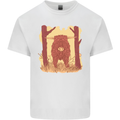 A Highland Cow Mens Cotton T-Shirt Tee Top White