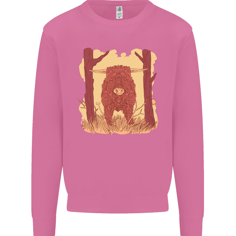 A Highland Cow Mens Sweatshirt Jumper Azalea