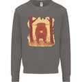 A Highland Cow Mens Sweatshirt Jumper Charcoal