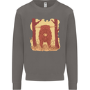 A Highland Cow Mens Sweatshirt Jumper Charcoal