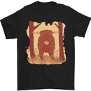 A Highland Cow Mens T-Shirt 100% Cotton Black