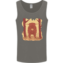A Highland Cow Mens Vest Tank Top Charcoal