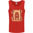 A Highland Cow Mens Vest Tank Top Red