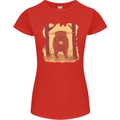 A Highland Cow Womens Petite Cut T-Shirt Red
