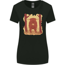 A Highland Cow Womens Wider Cut T-Shirt Black