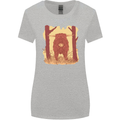 A Highland Cow Womens Wider Cut T-Shirt Sports Grey