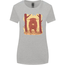 A Highland Cow Womens Wider Cut T-Shirt Sports Grey