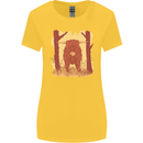 A Highland Cow Womens Wider Cut T-Shirt Yellow