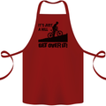 A Hill Get Over It Cycling Cyclist Funny Cotton Apron 100% Organic Maroon