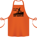 A Hill Get Over It Cycling Cyclist Funny Cotton Apron 100% Organic Orange