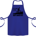 A Hill Get Over It Cycling Cyclist Funny Cotton Apron 100% Organic Royal Blue