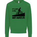 A Hill Get Over It Cycling Cyclist Funny Kids Sweatshirt Jumper Irish Green
