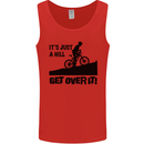 A Hill Get Over It Cycling Cyclist Funny Mens Vest Tank Top Red