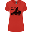 A Hill Get Over It Cycling Cyclist Funny Womens Wider Cut T-Shirt Red