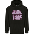 A Hippo Sleeping Shirt Hippomotamus Childrens Kids Hoodie Black