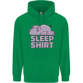 A Hippo Sleeping Shirt Hippomotamus Childrens Kids Hoodie Irish Green