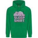 A Hippo Sleeping Shirt Hippomotamus Childrens Kids Hoodie Irish Green