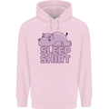 A Hippo Sleeping Shirt Hippomotamus Childrens Kids Hoodie Light Pink