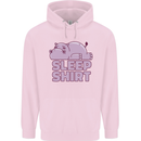 A Hippo Sleeping Shirt Hippomotamus Childrens Kids Hoodie Light Pink