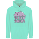 A Hippo Sleeping Shirt Hippomotamus Childrens Kids Hoodie Peppermint