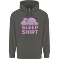 A Hippo Sleeping Shirt Hippomotamus Childrens Kids Hoodie Storm Grey