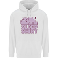 A Hippo Sleeping Shirt Hippomotamus Childrens Kids Hoodie White