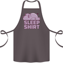 A Hippo Sleeping Shirt Hippomotamus Cotton Apron 100% Organic Dark Grey