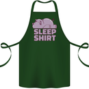A Hippo Sleeping Shirt Hippomotamus Cotton Apron 100% Organic Forest Green