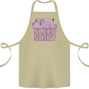 A Hippo Sleeping Shirt Hippomotamus Cotton Apron 100% Organic Khaki