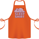 A Hippo Sleeping Shirt Hippomotamus Cotton Apron 100% Organic Orange