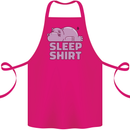 A Hippo Sleeping Shirt Hippomotamus Cotton Apron 100% Organic Pink