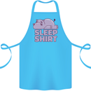 A Hippo Sleeping Shirt Hippomotamus Cotton Apron 100% Organic Turquoise
