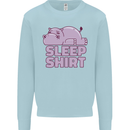 A Hippo Sleeping Shirt Hippomotamus Kids Sweatshirt Jumper Light Blue